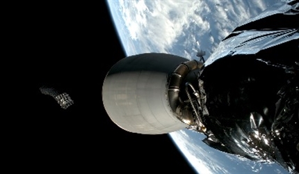 Despliegue de satélites de Starlink - Crédito: Starlink